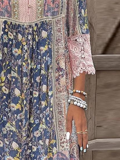 Bianca | Boho Midi Dress