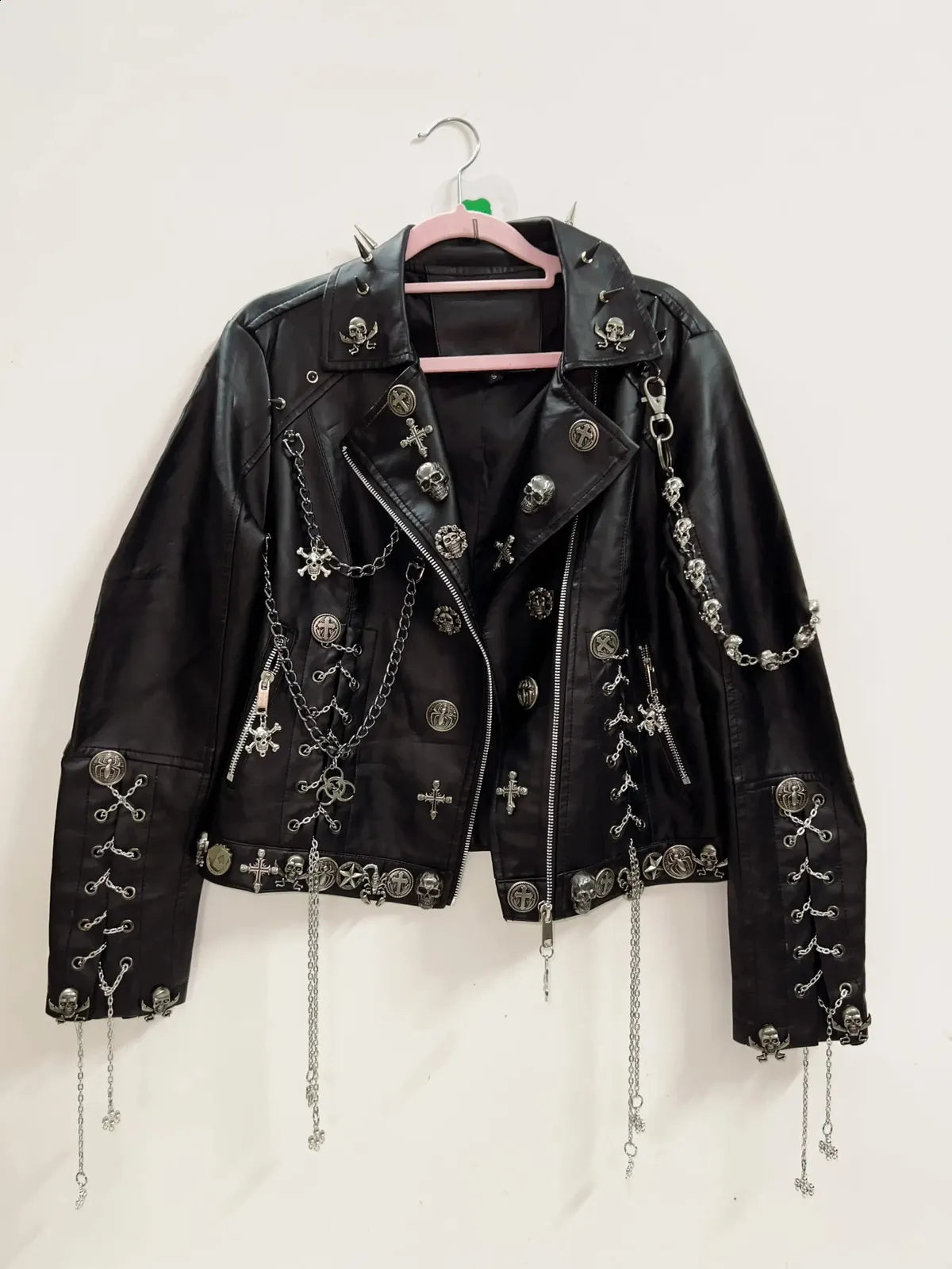 Averix | Punk Rock Leather Biker Jacket