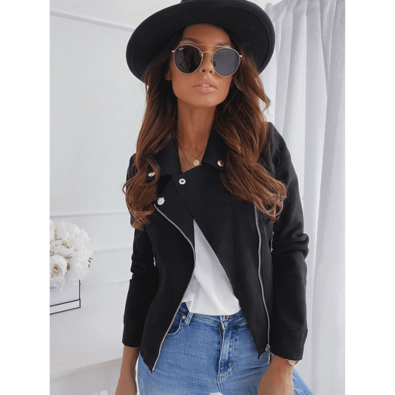 Selva | Suede-Look Biker Jacket Women