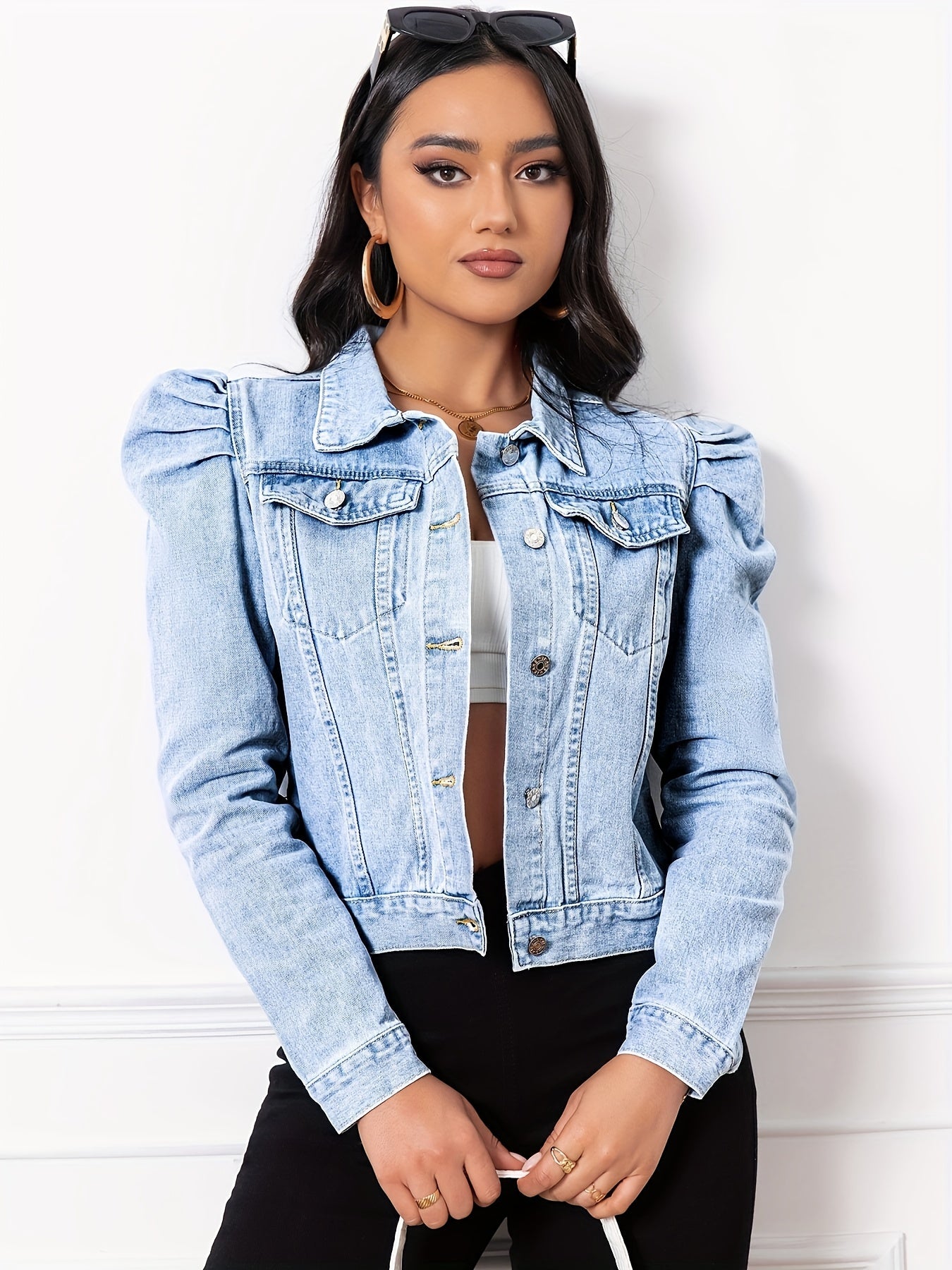 Isolde | Cropped Denim Jacket