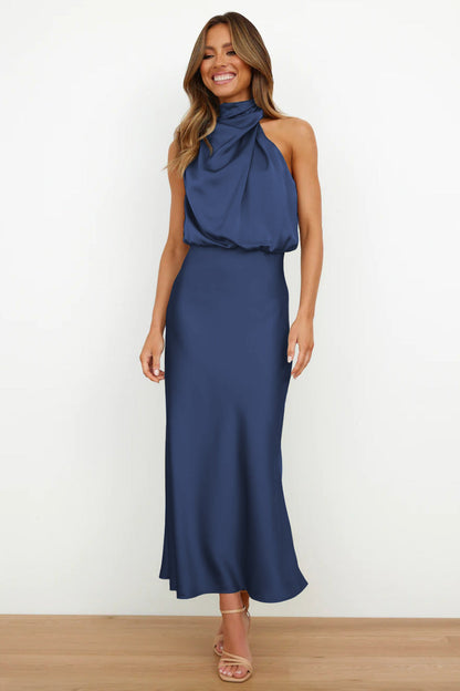 Amelie | Satin Halter Dress Women