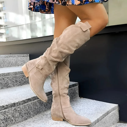 Serenya | Knee-High Suede Boots