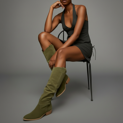 Serenya | Knee-High Suede Boots