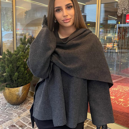 Althea | Asymmetrical Poncho