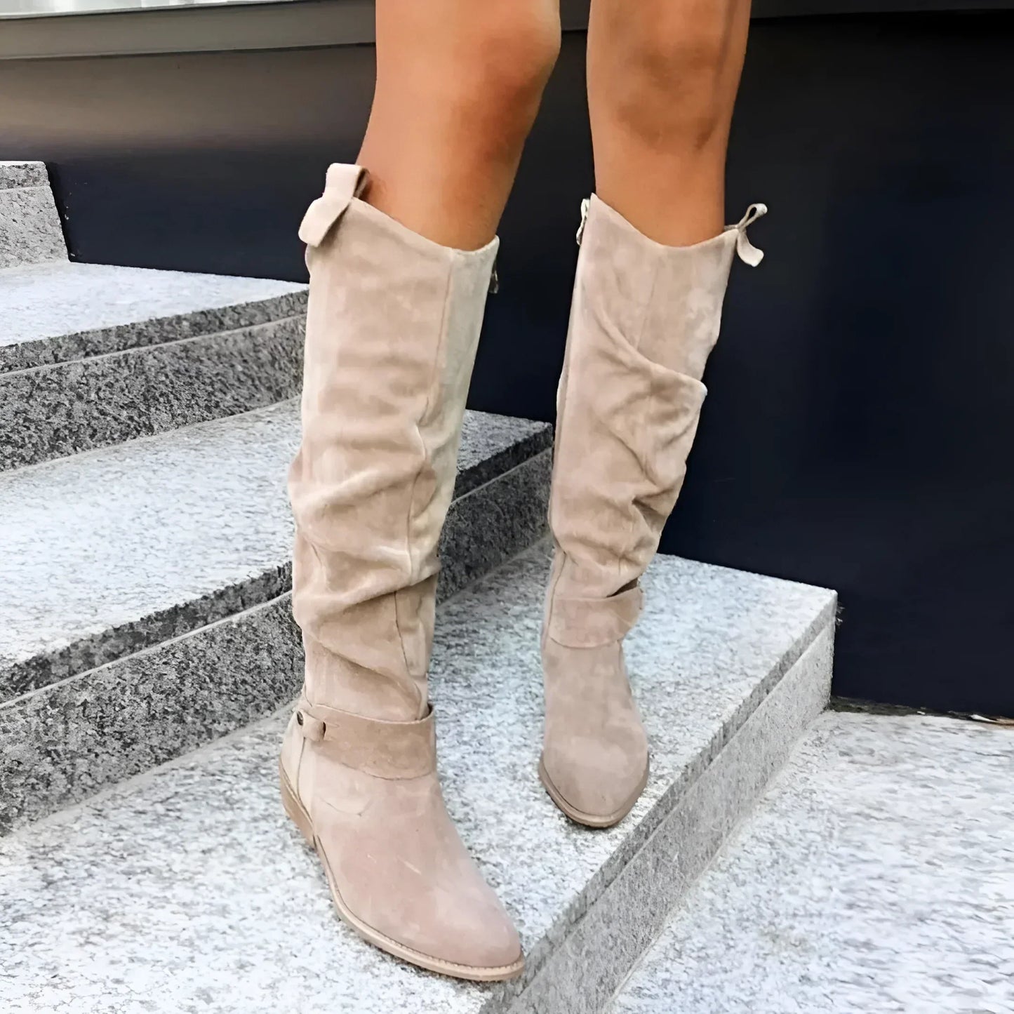 Serenya | Knee-High Suede Boots