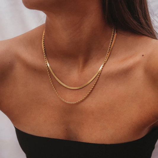 Alina | Layered Gold Necklace