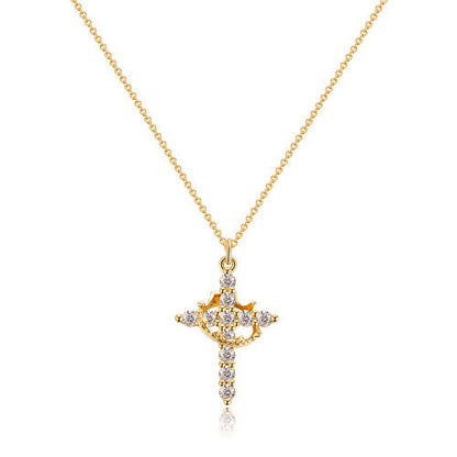 Clara | Zirconia Cross Necklace