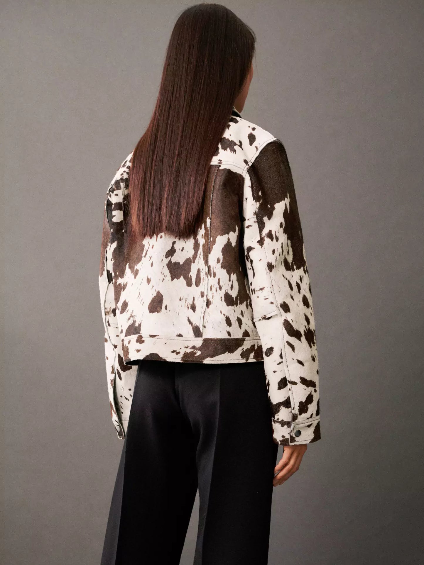 Fiona | Luxury Cow Print Jacket Women
