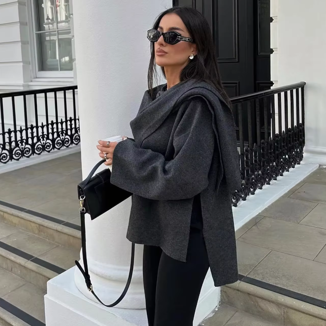 Althea | Asymmetrical Poncho