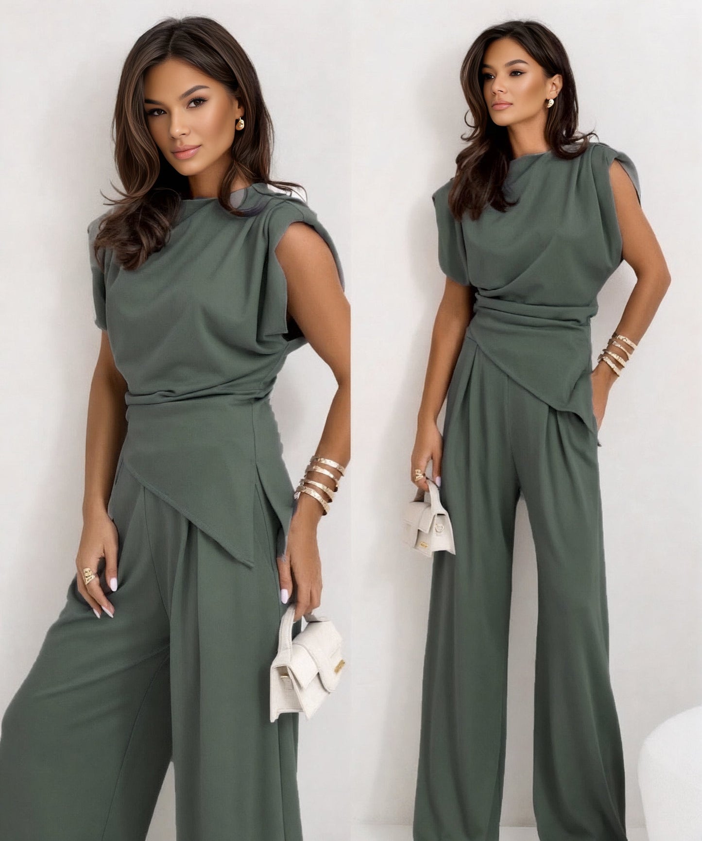 Eliana | Elegant Draped Jumpsuit