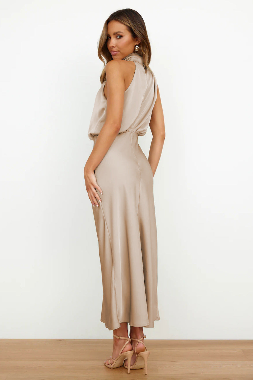 Amelie | Satin Halter Dress Women