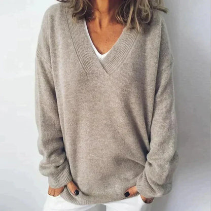 Alessandra | Oversized V-Neck Sweater