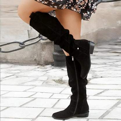 Serenya | Knee-High Suede Boots