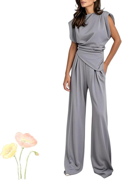 Eliana | Elegant Draped Jumpsuit
