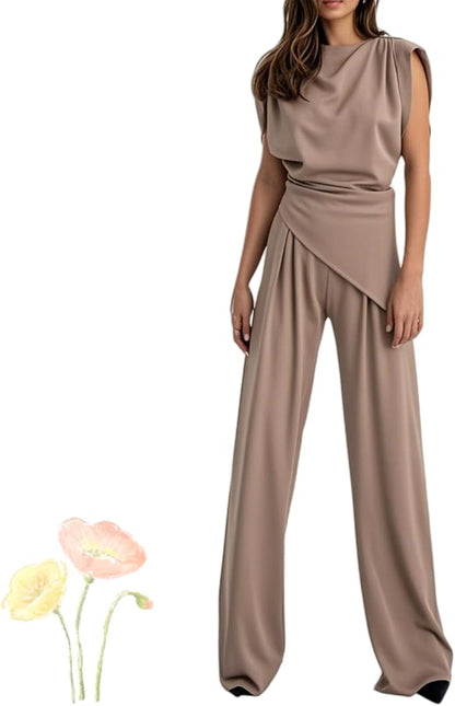 Eliana | Elegant Draped Jumpsuit