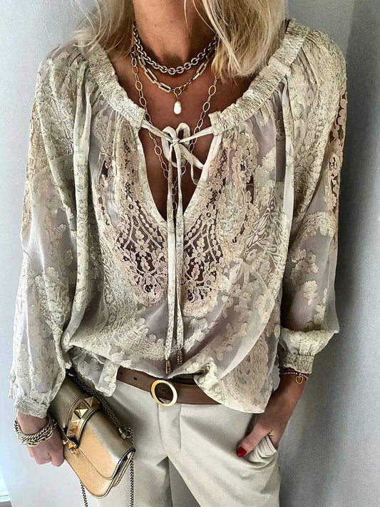 Elanora | Sheer Boho Blouse