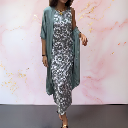 Amara | Kaftan Set with Sequin Jumpsuit