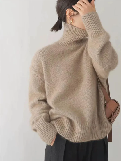 Ameline | Oversized Turtleneck Sweater