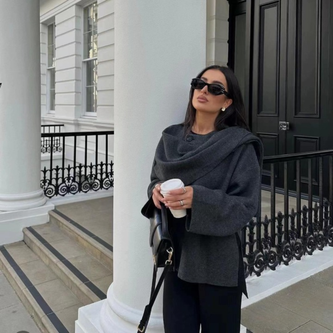 Althea | Asymmetrical Poncho