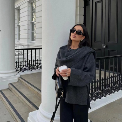 Althea | Asymmetrical Poncho