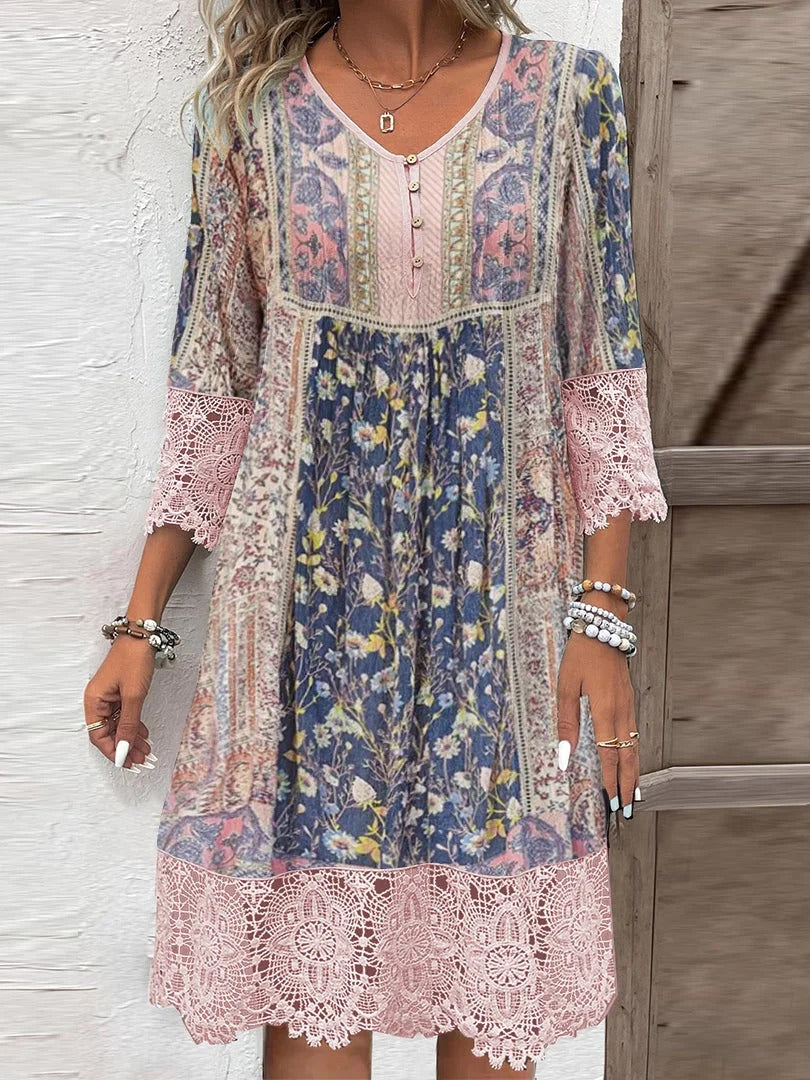 Bianca | Boho Midi Dress