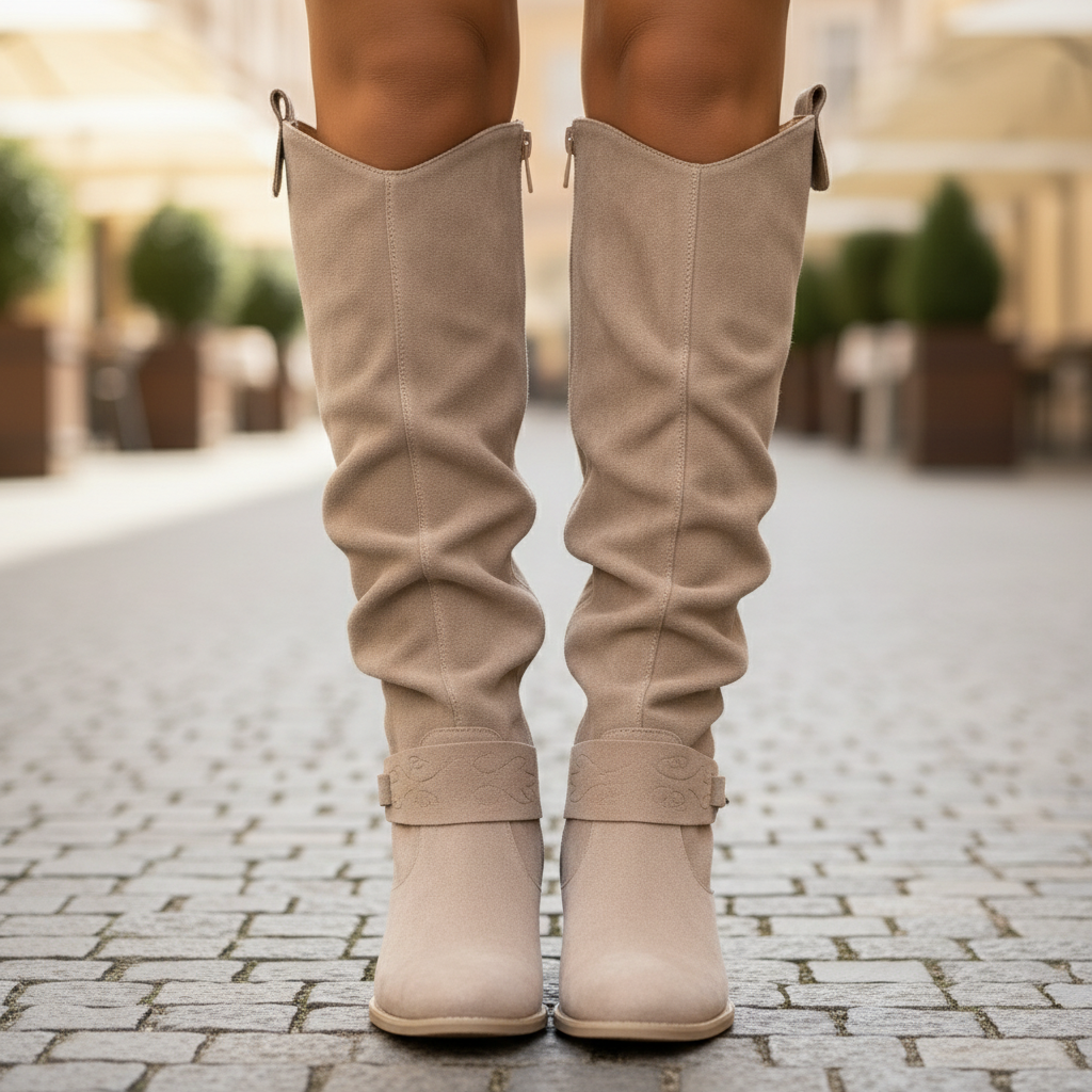 Serenya | Knee-High Suede Boots