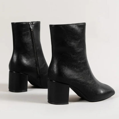 Vallora | Shiny Patent Ankle Boots