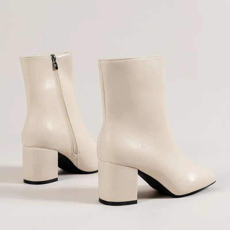 Vallora | Shiny Patent Ankle Boots