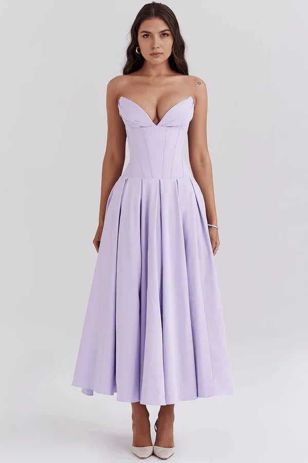 Seraphina | Strapless Midi Dress