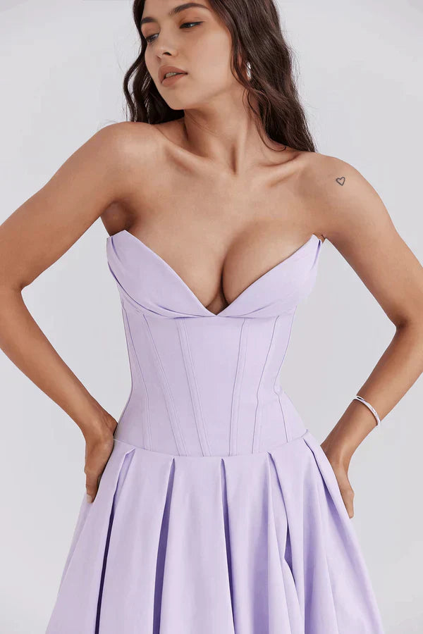 Seraphina | Strapless Midi Dress