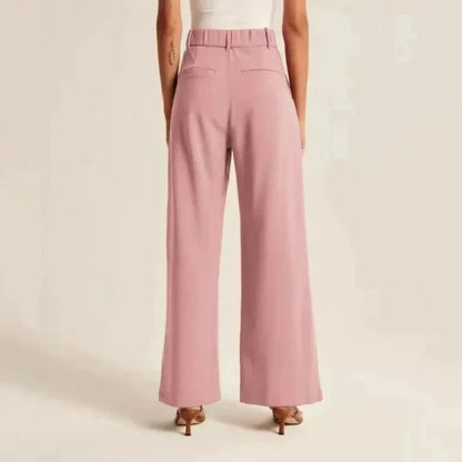Valentina | Beige Wide-Leg Trousers