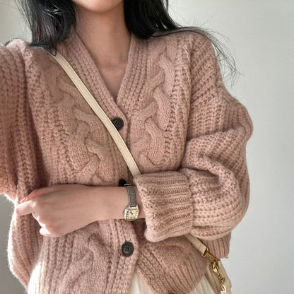 Maelis | Cable Knit Cardigan