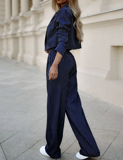 Velora | Striped Two-Piece Suit Women