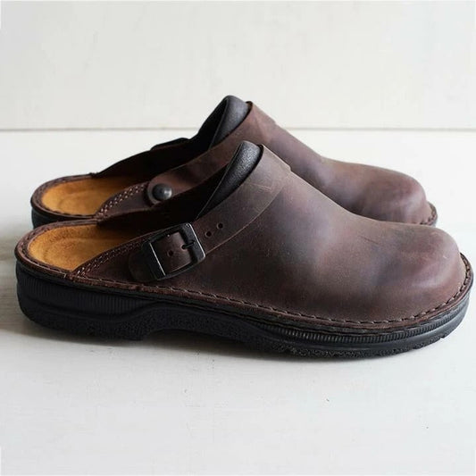 Orion | Leather Orthopedic Clogs Women