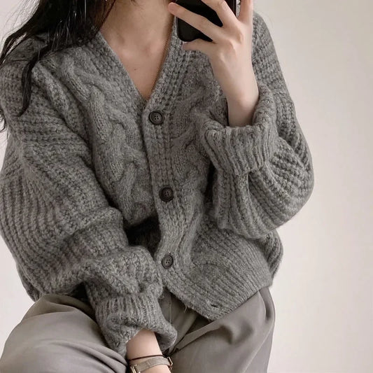 Maelis | Cable Knit Cardigan