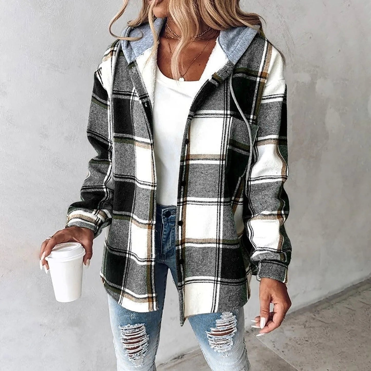 Noelia | Checked Overshirt