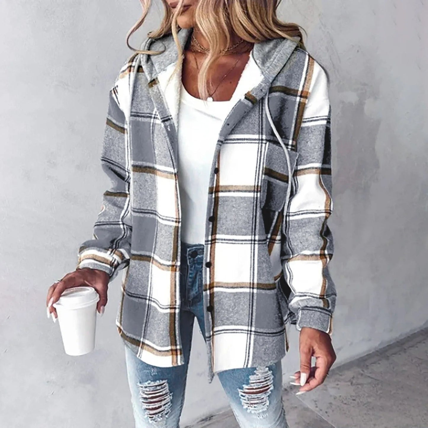 Noelia | Checked Overshirt