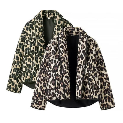 Carmela | Quilted Leopard Print Jacket
