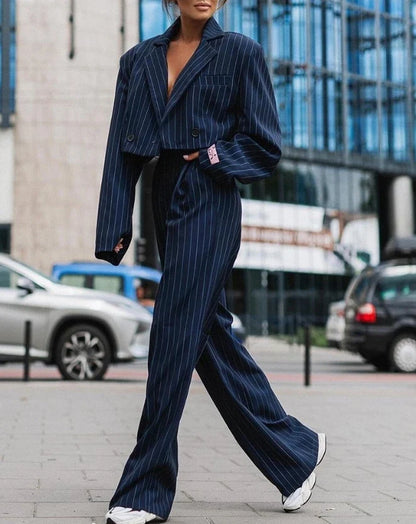 Velora | Striped Two-Piece Suit Women