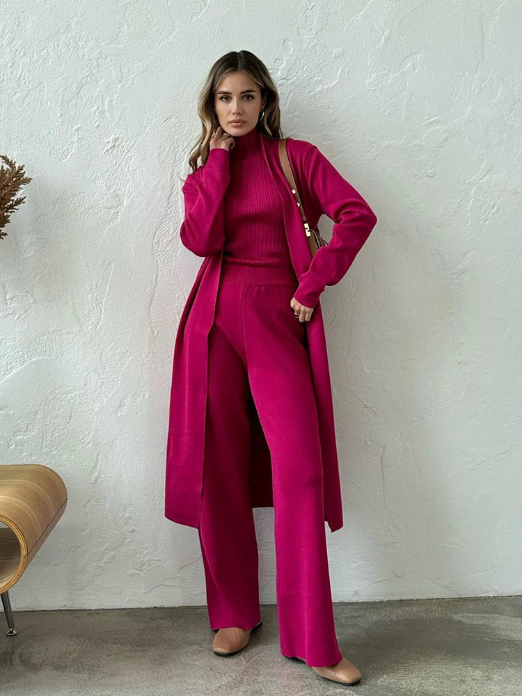 Roxy | 3-Piece Knitted Co-Ord Set Women