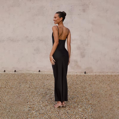 Elara | Satin Maxi Dress