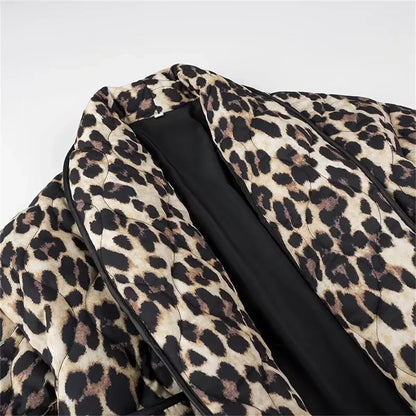 Carmela | Quilted Leopard Print Jacket