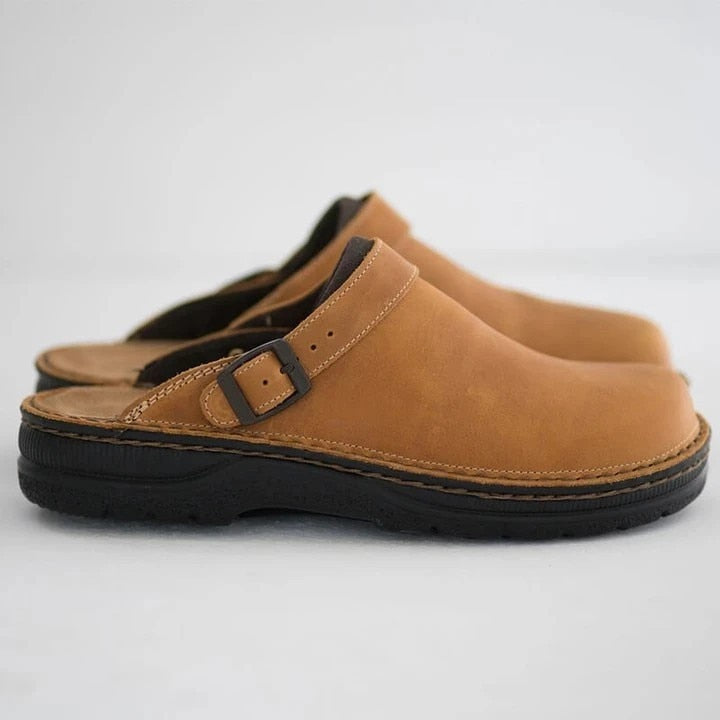 Orion | Leather Orthopedic Clogs Women