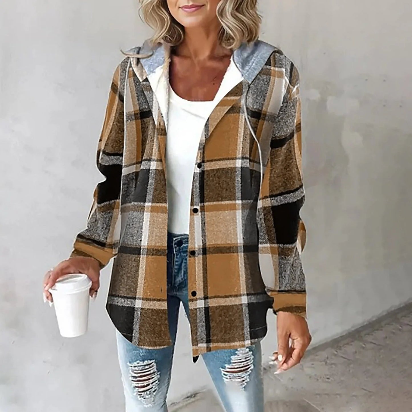 Noelia | Checked Overshirt