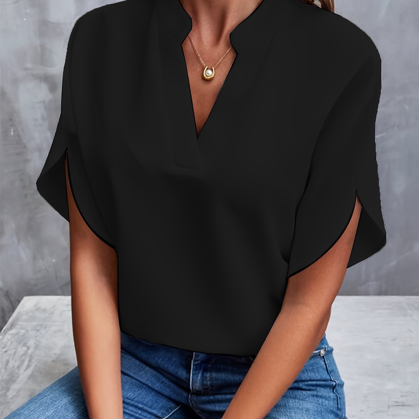 Elena | V-Neck Blouse