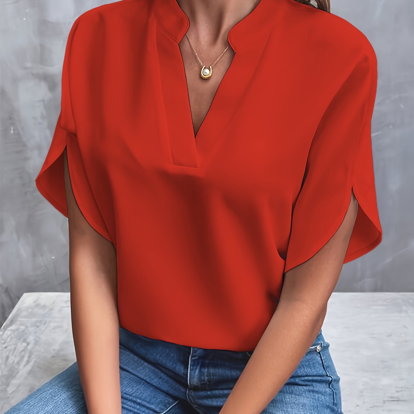 Elena | V-Neck Blouse