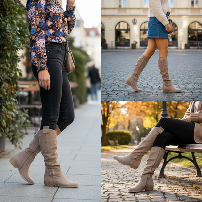 Serenya | Knee-High Suede Boots