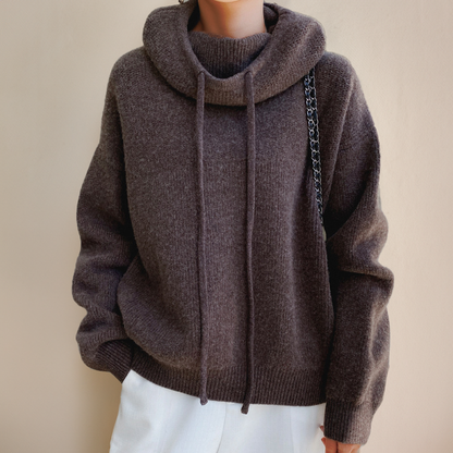 Malou | Knitted Hoodie