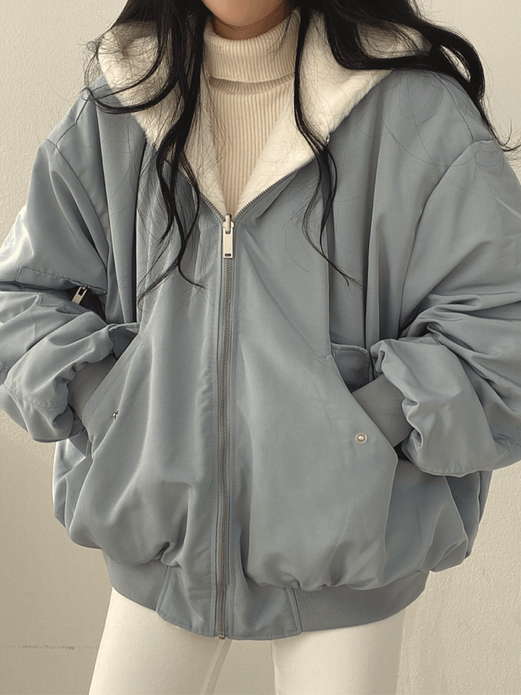 Luna | Reversible Teddy Bomber Jacket