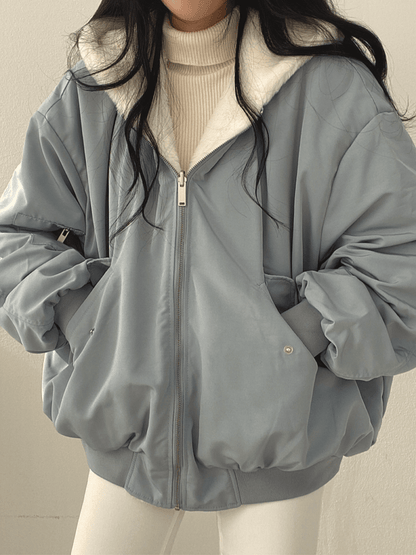 Luna | Reversible Teddy Bomber Jacket